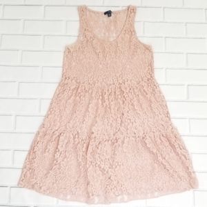 American Eagle Pink See Trough Dresses